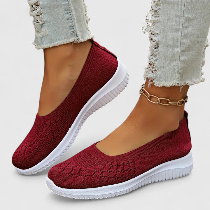 Aurelie™ | Women's Breathable Knit Slip-On Sneakers