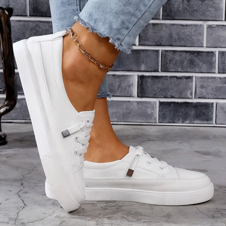 Calla™ | Women's Comfort Lace-Up Slip-On Sneakers