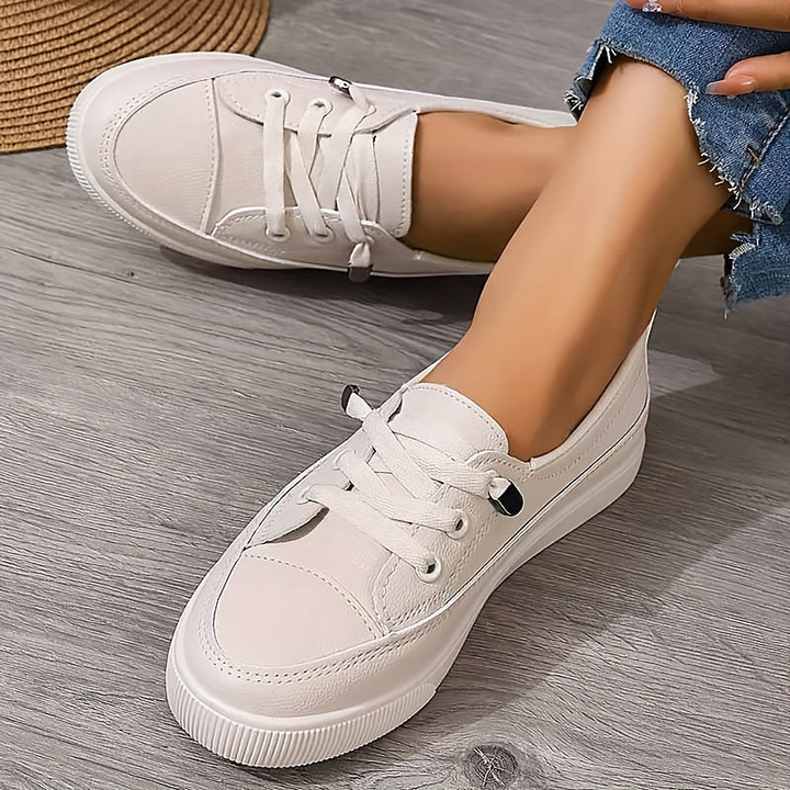 Calla™ | Women's Comfort Lace-Up Slip-On Sneakers