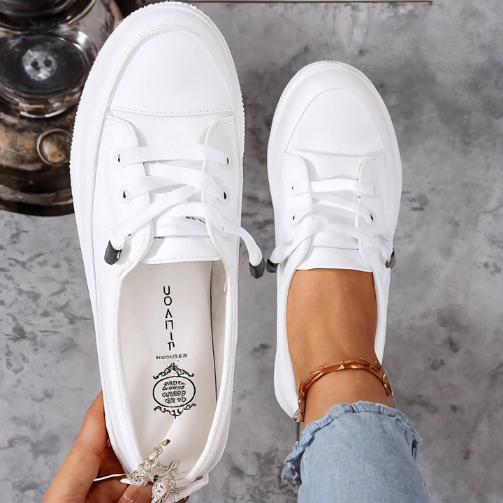 Calla™ | Women's Comfort Lace-Up Slip-On Sneakers