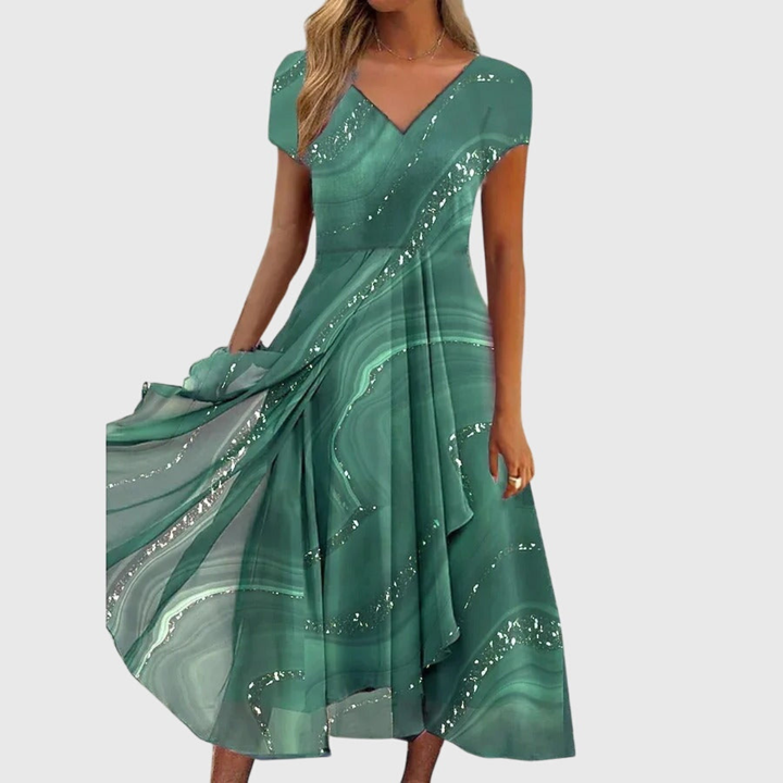 Callum™ | Women's Flowy Printed Midi Dress