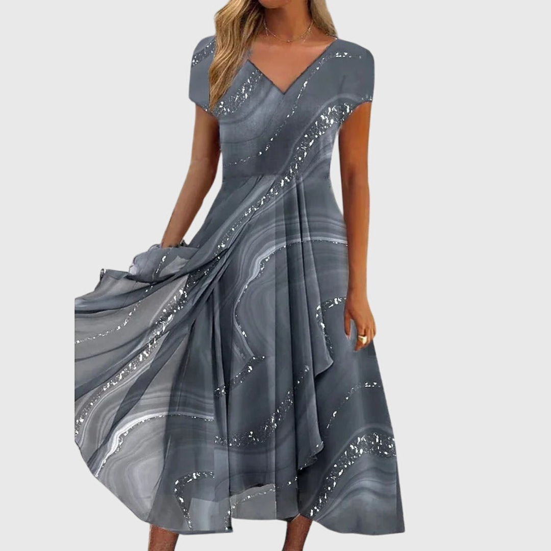 Callum™ | Women's Flowy Printed Midi Dress