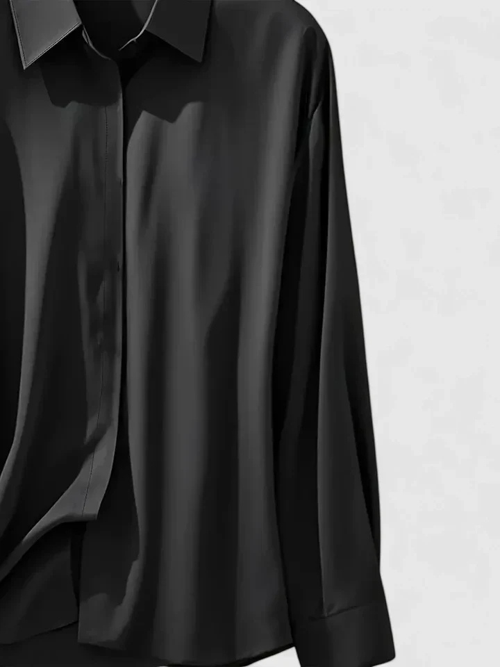Celeste™ | Women's Soft Silk Button-Up Blouse