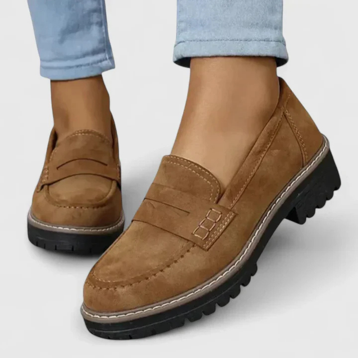 Cosette™ | Women's Orthopedic Suede Penny Loafers