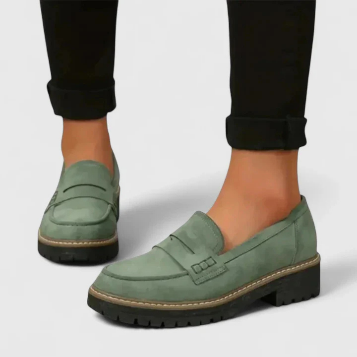 Cosette™ | Women's Orthopedic Suede Penny Loafers