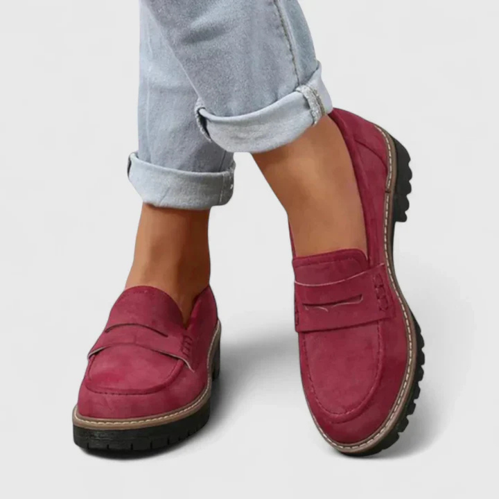 Cosette™ | Women's Orthopedic Suede Penny Loafers