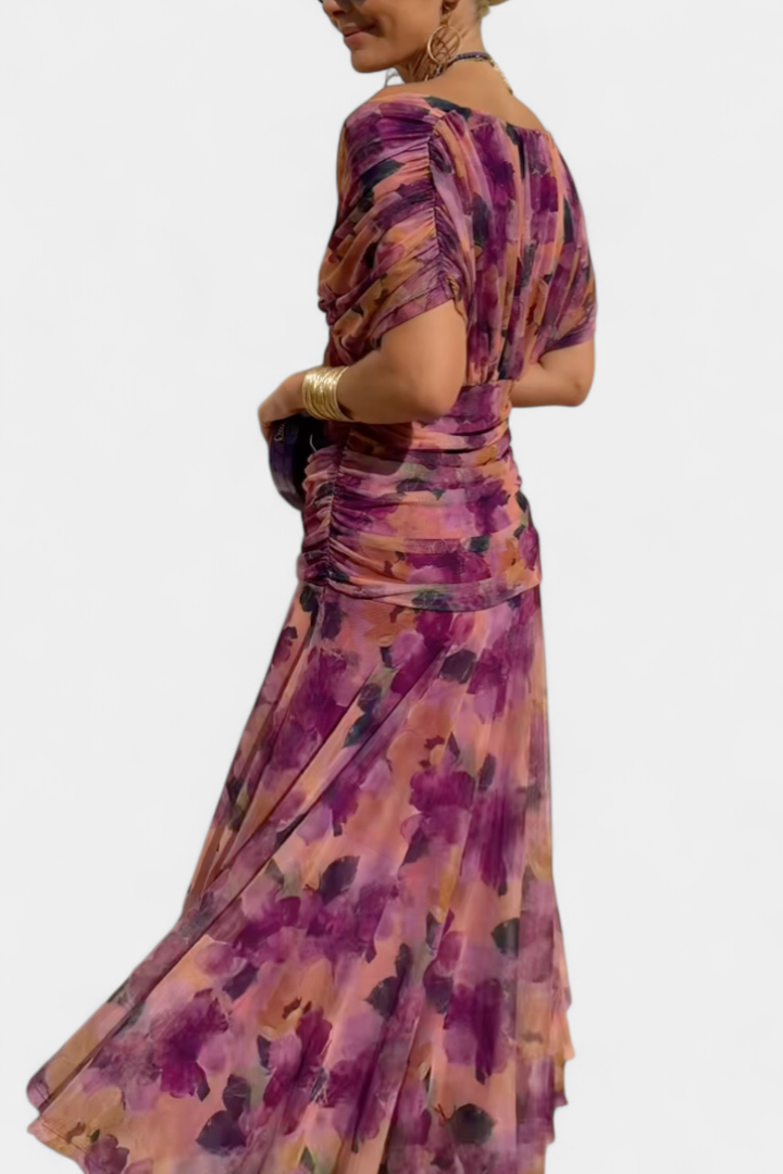 Delphine™ | Women's Chiffon Off-Shoulder Maxi Dress