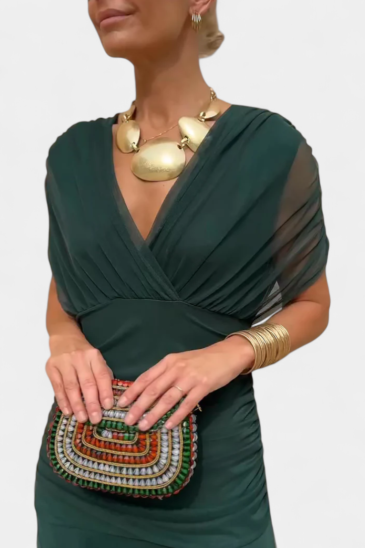 Delphine™ | Women's Chiffon Off-Shoulder Maxi Dress