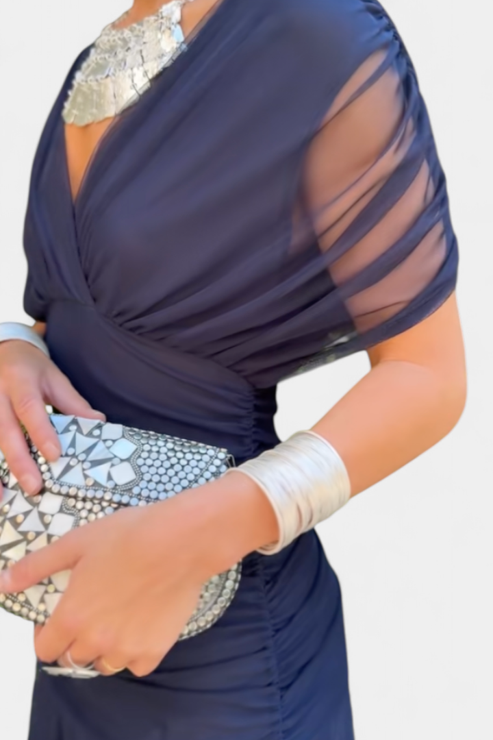Delphine™ | Women's Chiffon Off-Shoulder Maxi Dress