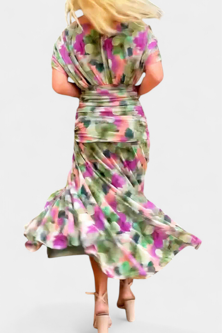 Delphine™ | Women's Chiffon Off-Shoulder Maxi Dress