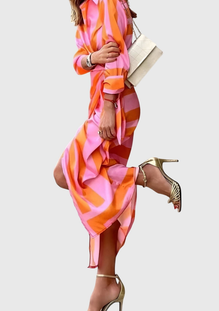 Esme™ | Women's Elegant Printed Wrap Maxi Dress