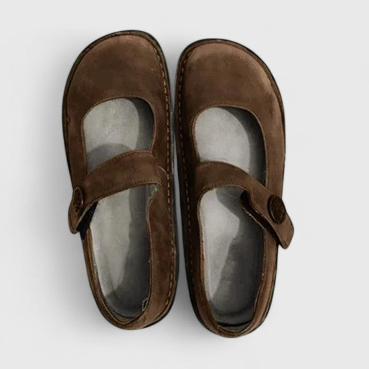 Hadley™ | Women's Suede Mary Jane Comfort Flats