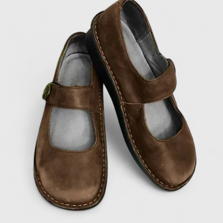 Hadley™ | Women's Suede Mary Jane Comfort Flats