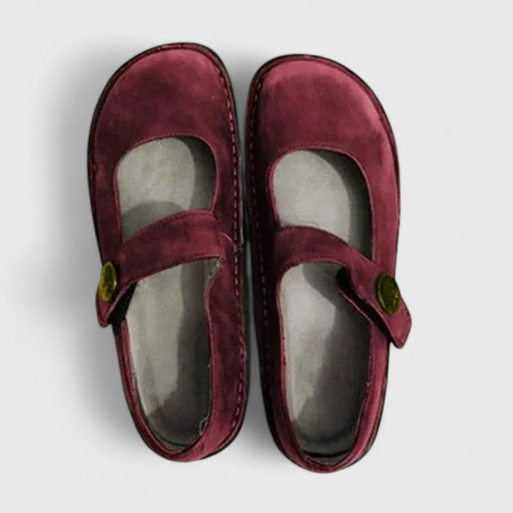 Hadley™ | Women's Suede Mary Jane Comfort Flats