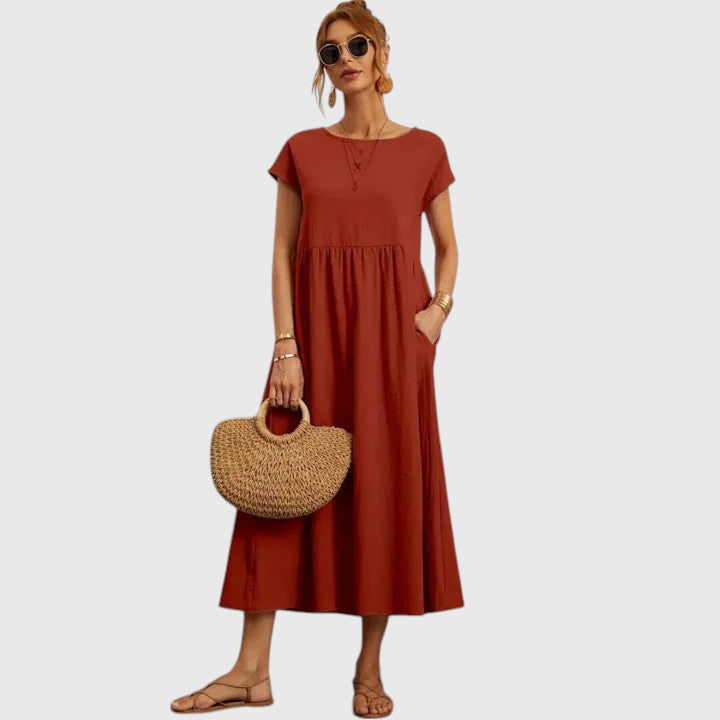 Imani™ | Women's Breathable Cotton Midi Dress