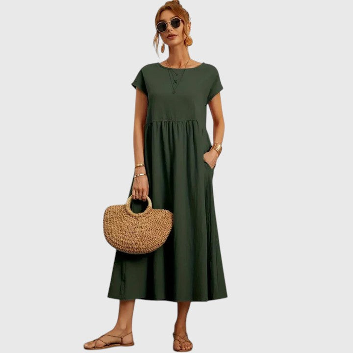 Imani™ | Women's Breathable Cotton Midi Dress