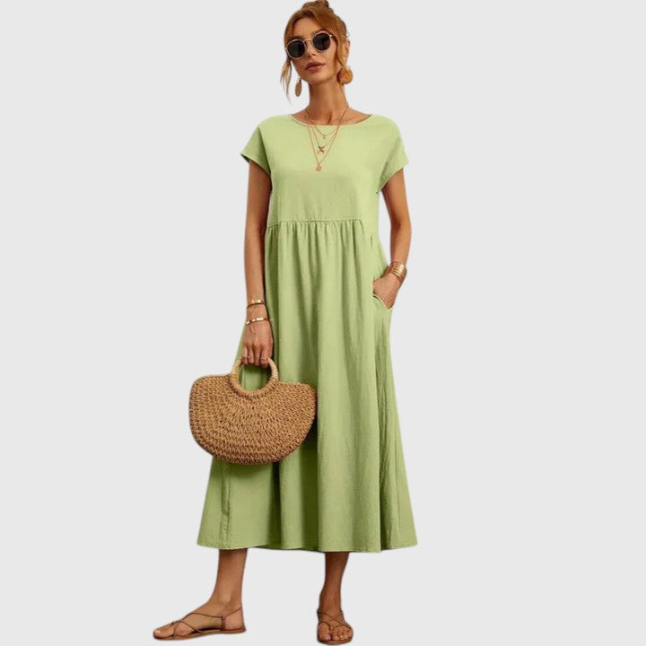 Imani™ | Women's Breathable Cotton Midi Dress