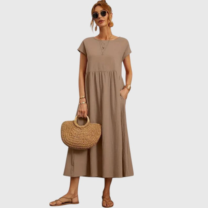 Imani™ | Women's Breathable Cotton Midi Dress