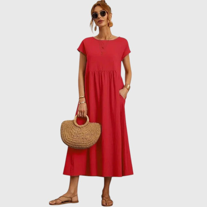 Imani™ | Women's Breathable Cotton Midi Dress