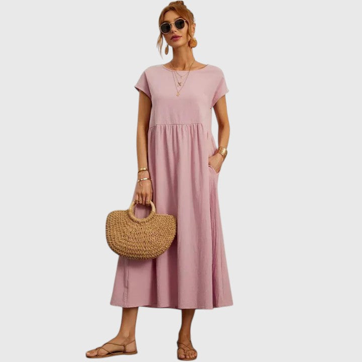 Imani™ | Women's Breathable Cotton Midi Dress