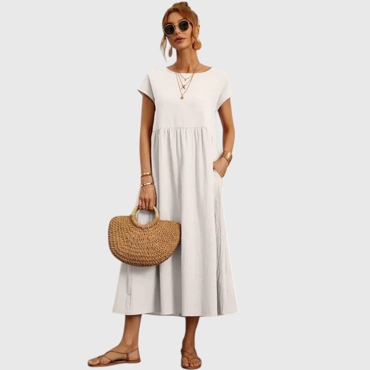 Imani™ | Women's Breathable Cotton Midi Dress