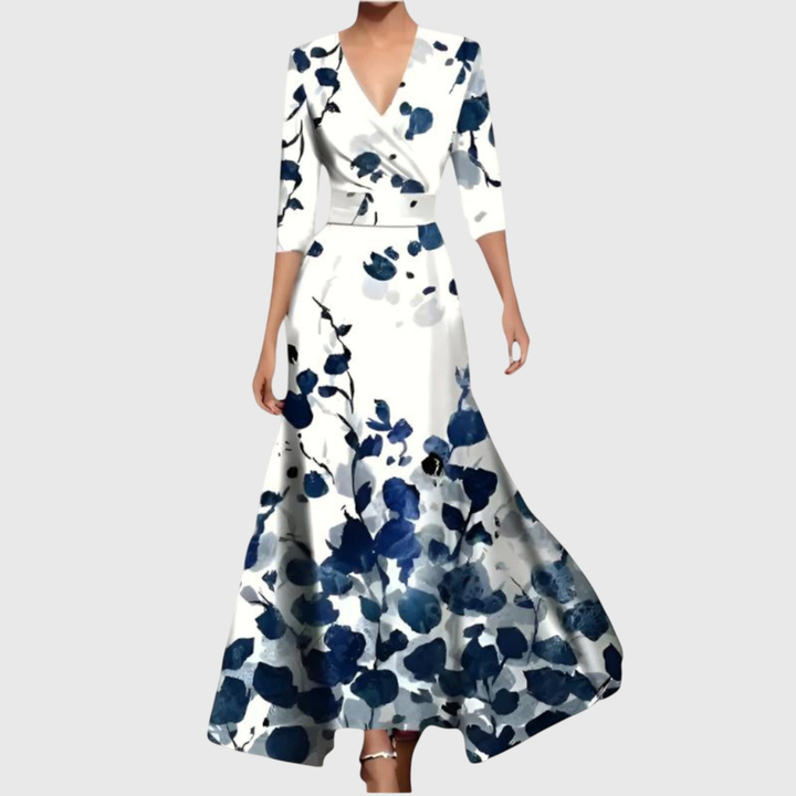Isolde™ | Women's Soft V-Neck Maxi Dress