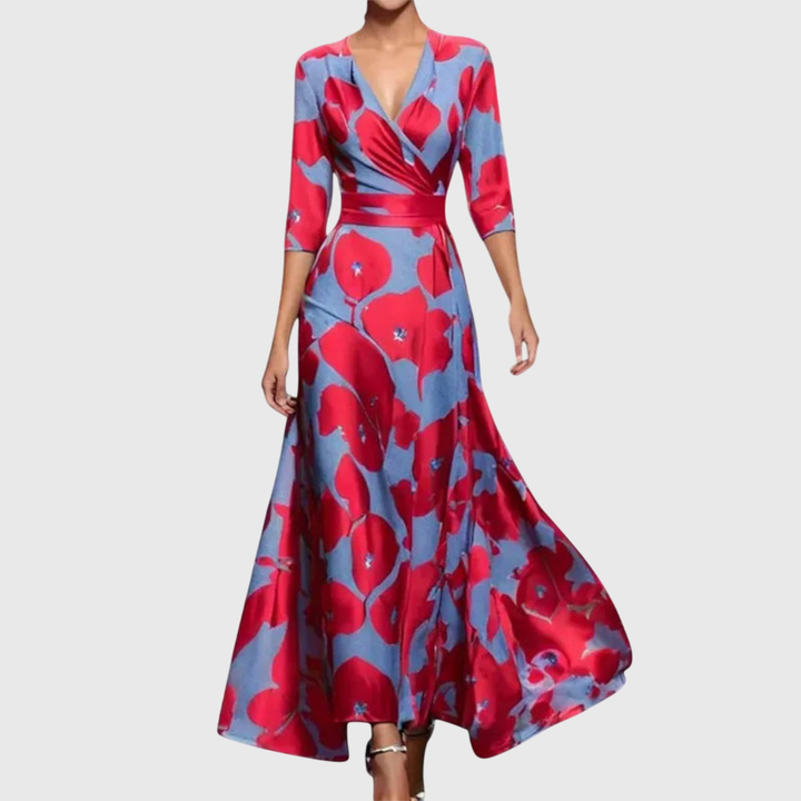 Isolde™ | Women's Soft V-Neck Maxi Dress