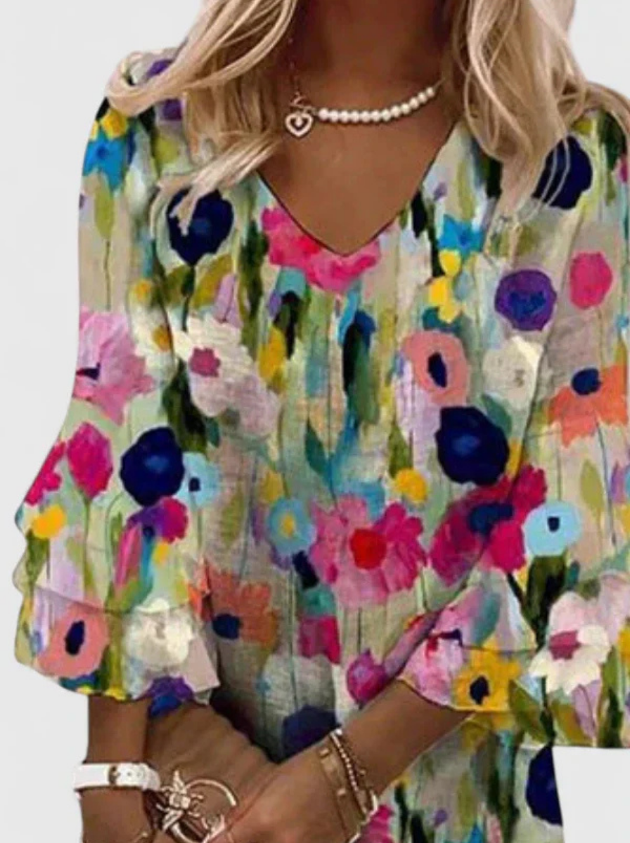 Liesel™ | Women's Breathable V-Neck Mini Dress