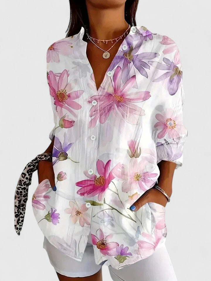 Lirien™ | Women's Lightweight Button-Down Blouse
