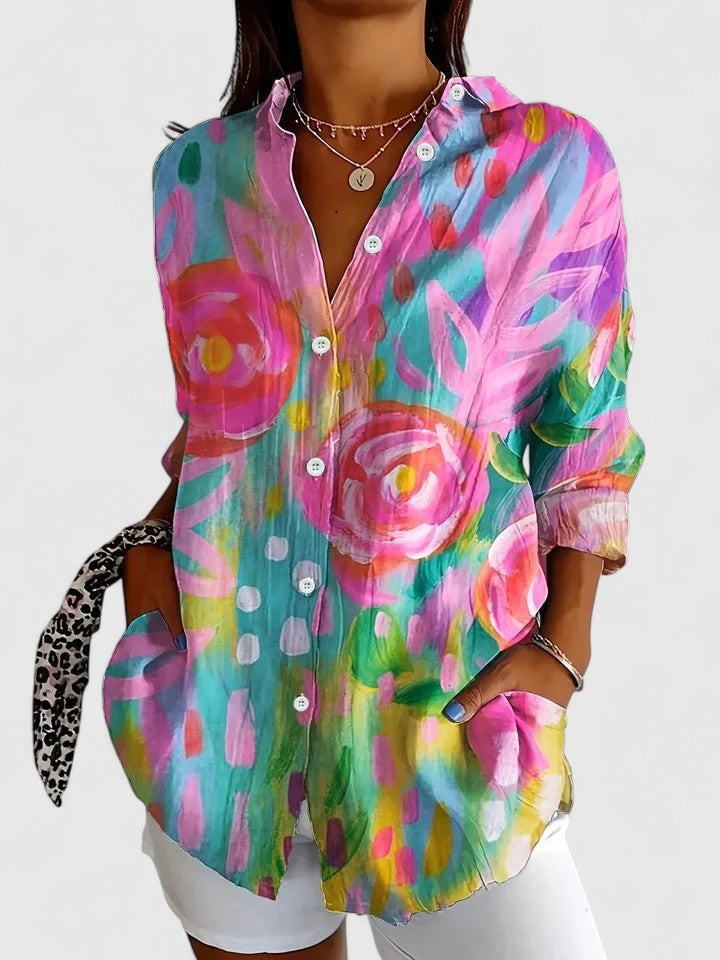 Lirien™ | Women's Lightweight Button-Down Blouse