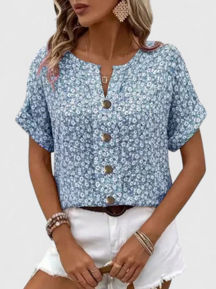 Lirien™ | Women's Lightweight Button-Front Blouse