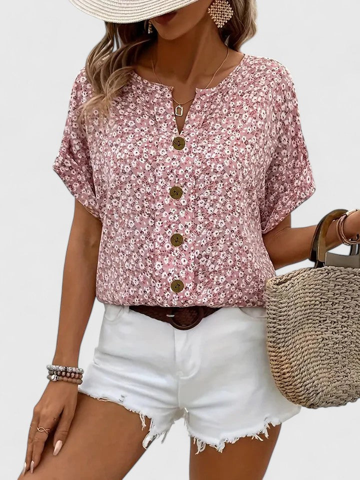Lirien™ | Women's Lightweight Button-Front Blouse