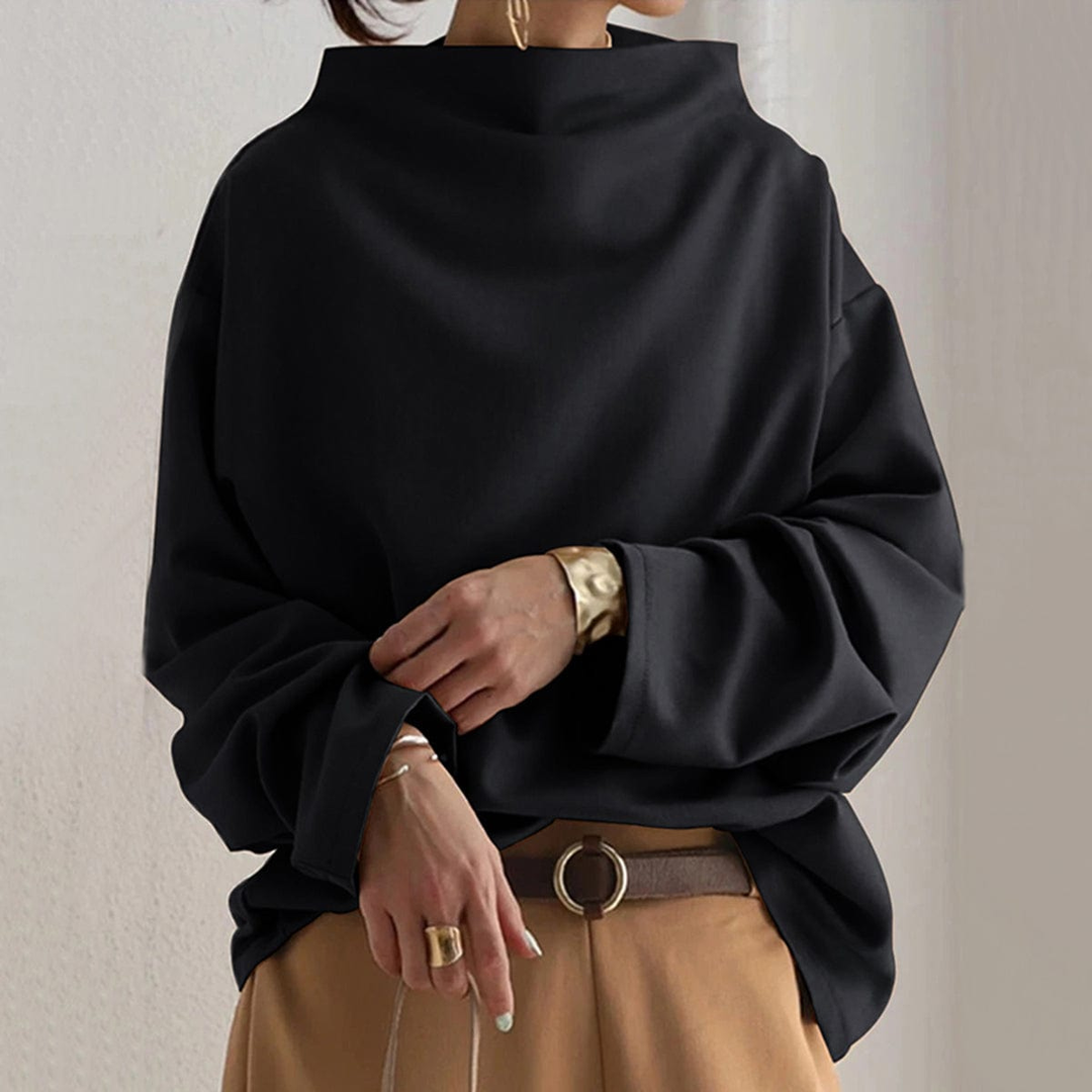 Maelle™ | Women's Soft Cotton Cowl Neck Blouse