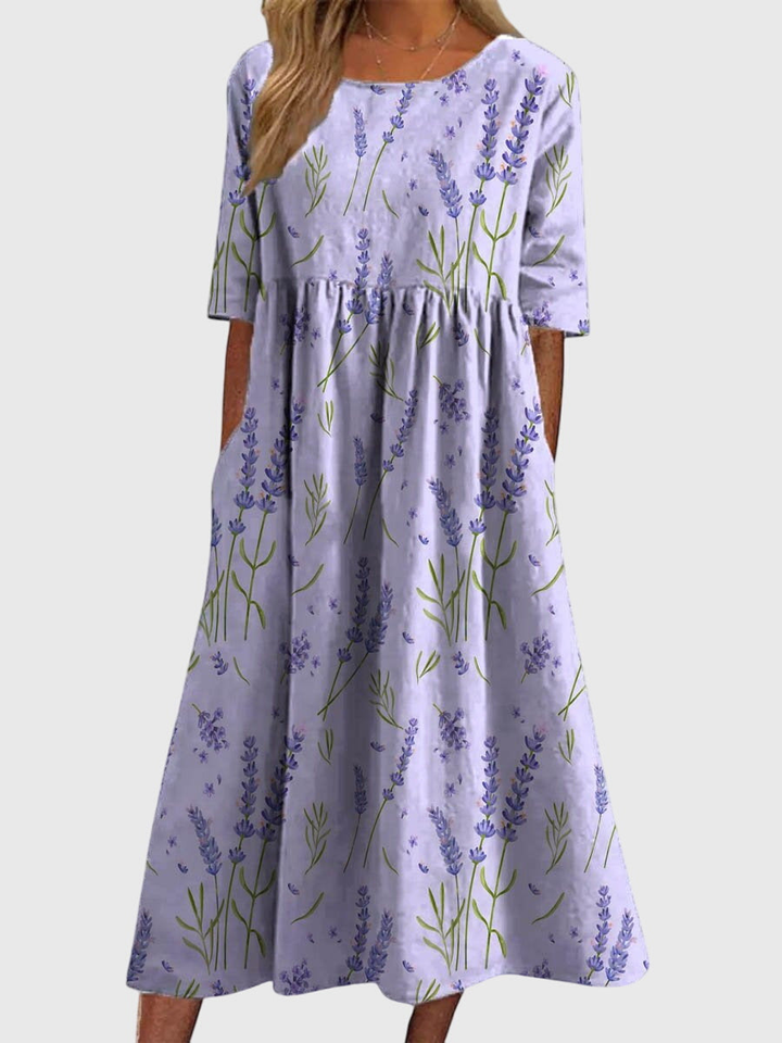 Magnolia™ | Women's Soft Cotton Floral Midi Dress