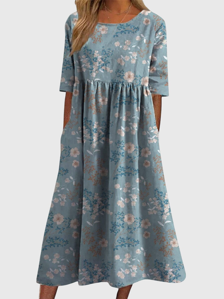 Magnolia™ | Women's Soft Cotton Floral Midi Dress