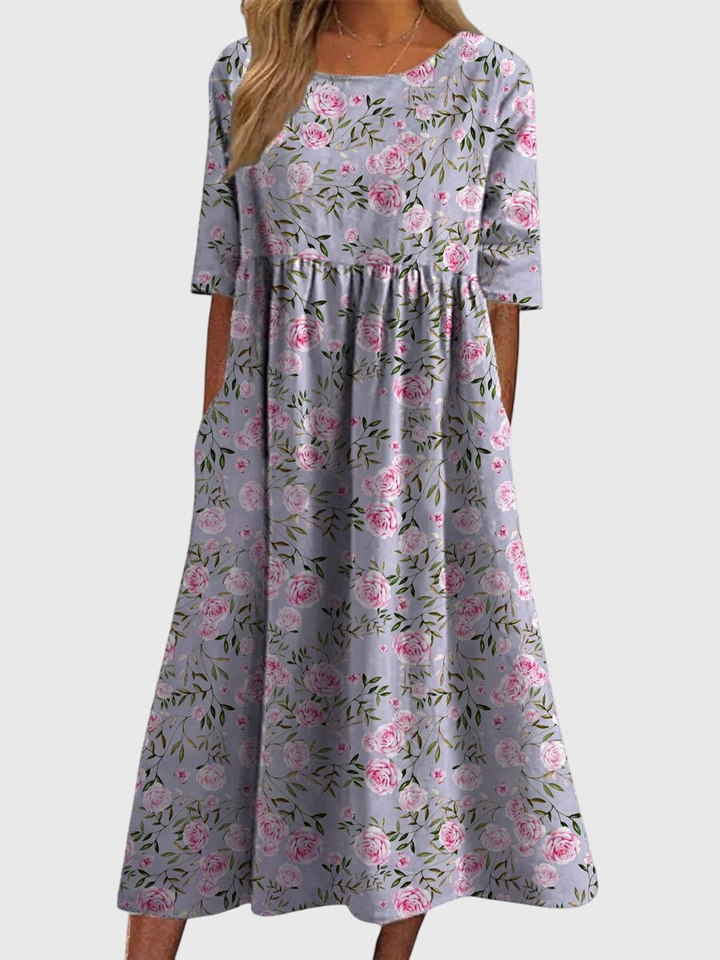 Magnolia™ | Women's Soft Cotton Floral Midi Dress