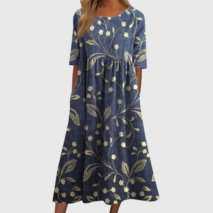 Magnolia™ | Women's Soft Cotton Floral Midi Dress