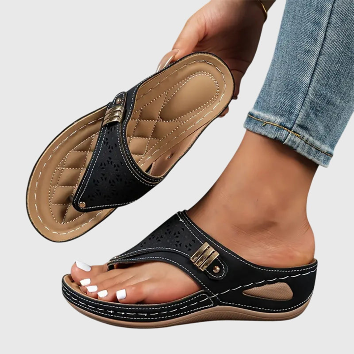 Mireia™ | Women's Orthopedic Wedge Thong Sandals
