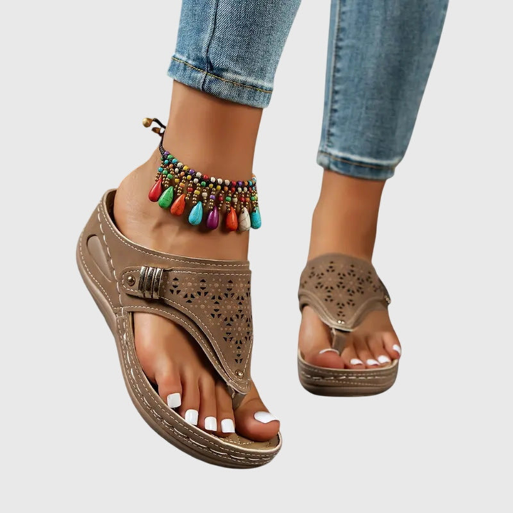 Mireia™ | Women's Orthopedic Wedge Thong Sandals