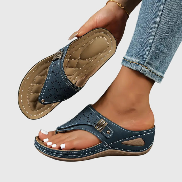 Mireia™ | Women's Orthopedic Wedge Thong Sandals