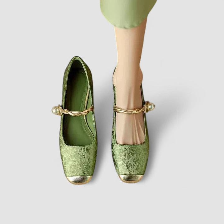 Mireille™ | Women's Elegant Satin Mary Jane Heels