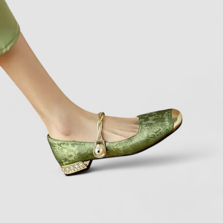 Mireille™ | Women's Elegant Satin Mary Jane Heels
