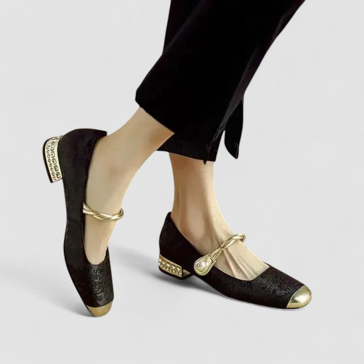 Mireille™ | Women's Elegant Satin Mary Jane Heels
