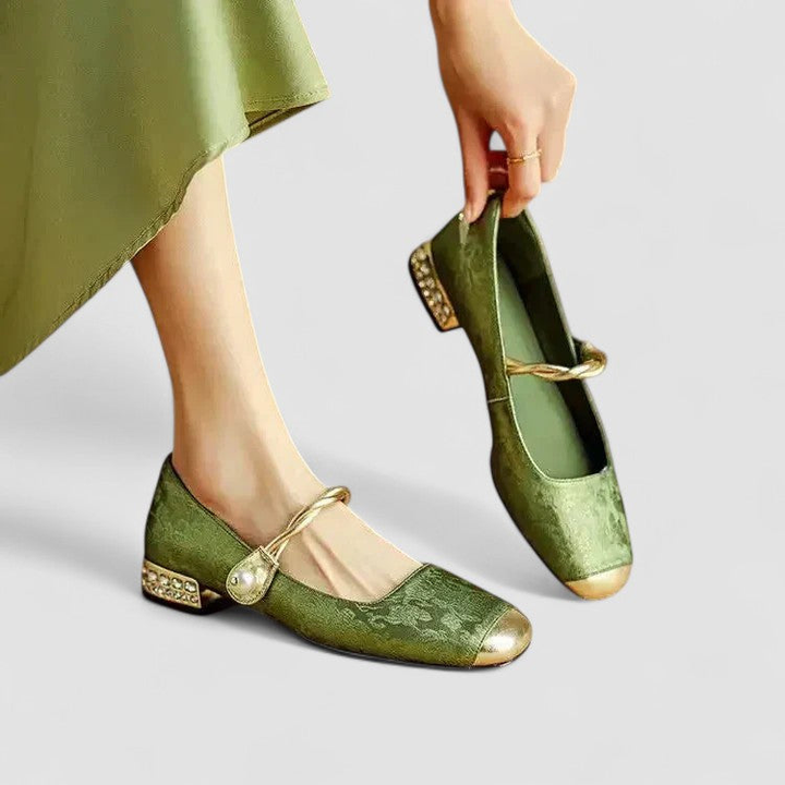 Mireille™ | Women's Elegant Satin Mary Jane Heels