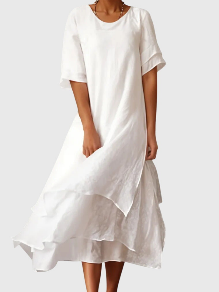 Priya™ | Women's Elegant Layered Midi Dress