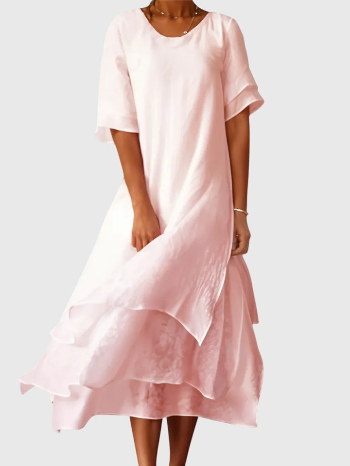 Priya™ | Women's Elegant Layered Midi Dress