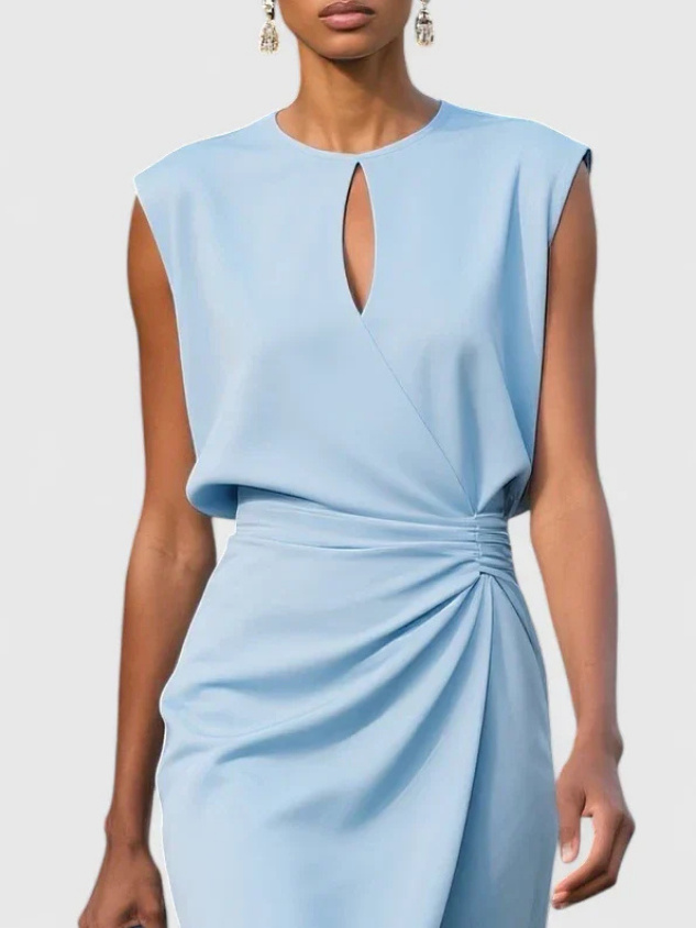 Romilly™ | Women's Elegant Ruched Midi Dress