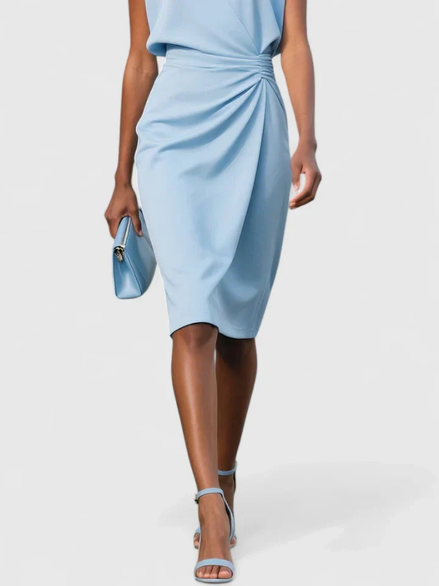 Romilly™ | Women's Elegant Ruched Midi Dress