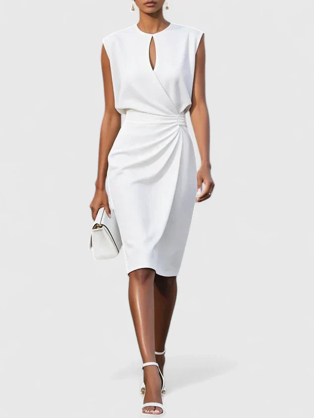 Romilly™ | Women's Elegant Ruched Midi Dress