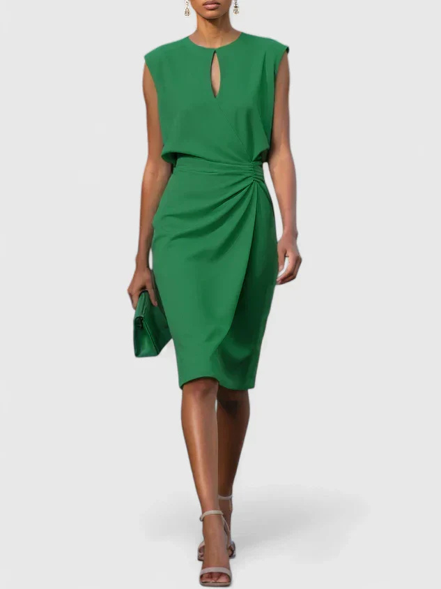 Romilly™ | Women's Elegant Ruched Midi Dress